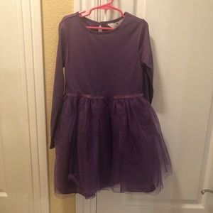 Girls purple tulle dress, H&M Kids, Size 6X-7